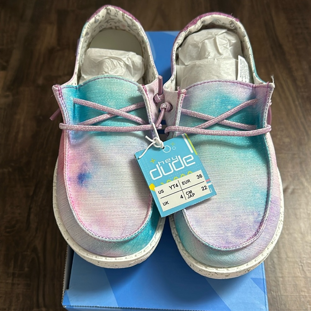 HEYDUDE Toddler Girls' Dreamer Unicorn Wendy Slip-On Shoes